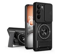 SORAKA Coque pour realme P3 Lite avec Support,Protection d'objectif avec fenêtre et Double Couche en PC et TPU Compatible avec Le Support magnétique pour Voiture