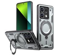 SORAKA Coque pour Xiaomi Poco X6 avec Support,Compatible avec MagSafe,Étui pour Xiaomi Poco X6 avec Feuille de Fer Étui Robuste Absorbant Les Chocs