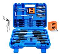 SORAKO Kit Tournevis 51 Pièces, Set Tournevis de Precision et Tournevis Torx, Cruciforme, Plat, Lot Tournevis Magnétique avec 30 Embouts et Poignée Soft-grip pour Bricoleurs et Professionnels