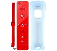 Sorand Manette de Jeu Nintendo WiiU/Wii, Télécommande Wii Manette de Jeu avec Manette de Jeu pour Manette de Jeu analogique pour Console Nintendo WiiU/Wii(Rouge)