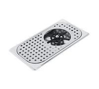 Sorand Rondelle à gobelet, 114 mm de diamètre 201 Rince-pichet en Acier Inoxydable Pratique Lait Thé Tasse Rondelle Nettoyant Rince-Verre G1 / 2po Connecteur de Filetage, pour hôtel/café/Maison