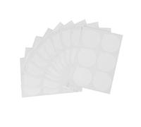 Sorandy 180 Pièces Tampons Porte-Colle à Cils Jetables Imperméables de Forme Ovale pour Tremper la Colle sur la Pierre de Jade, Table, Outils D'extension de Cils Blancs de 5 Cm