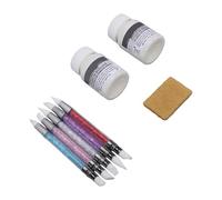 Sorandy 2 Pièces 60ml Masque de Gomme pour Aquarelle, 5 Stylos | Médium résistant à séchage rapide, gomme incluse, liquide Frisket pour calligraphie et techniques mixtes