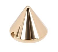 Sorandy 200 Pièces de Clous Coniques à Pointes, Rivets Punk en Plastique Léger avec Finition Galvanisée, Pointes de Couture à Bord Lisse pour le Cuir, les Vestes, les Chaussures (GOLD)