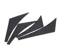 Sorandy 4 Pièces de Séparateur de Lèvre de Pare-chocs Avant de Voiture Ailerons de Corps de Canards Universels, Plastique ABS de qualité Supérieure, Améliore le Style de Course, S'adapte à la (BLACK)