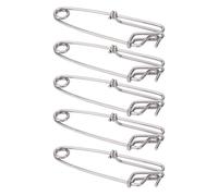 Sorandy 5pcs Snap Rapide Snap Clips Clips SERRIFS pour LA Ligne Surf en OCÉANCE Acier INOXEUX Acteur avec Lise POLIÉE Poli (2.6 * 100MM)
