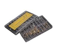 Sorandy Accessoires de Pièces de Couronne de Montre, Kit d'outils de Réparation de Montre en Métal Assorti, Composants de Remplacement de Couronne de de Précision Or Argent, Idéal pour Les Horlogers