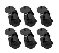 Sorandy Accordeurs de Verrouillage de Guitare de Haute qualité, Chevilles de Réglage de Précision pour Musiciens en Alliage 6 Unités (Ensemble de six boutons droits)