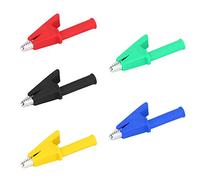 Sorandy Alligateur isolé 10 Pcs, Cuivre Pur plaqué, Courant 30a, Test HV, équipement Expérimental, Gaine en Plastique d'isolation Complète, 1000V Tension de Tension