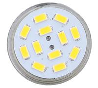 Sorandy Ampoule LED MR11 4 W, 12 LED 400 Lm DC 12 V, Grand Angle Lumineux sans Scintillement, avec Dissipation Thermique à 360 Degrés, Idéale pour les Projecteurs, Plafonniers et éclairages (Blanc