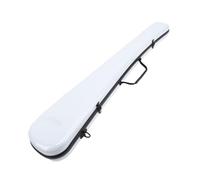 Sorandy Bass Bow Case, Boîte à Arc en Fibre de Carbone Composite, Basse Bass Bow Hold German, Couleur Blanche, Grande capacité, Basse Portable Boîte à Arc Double