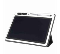 Sorandy Bloc-Notes électronique, Tablette D'écriture LCD, Bloc-Notes avec écran LCD Flexible pour Le Travail, Les études, Les Réunions d'affaires (Noir (avec étui en Cuir))