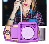 Sorandy Boîte à Craie de Billard Magnétique Portable avec clé pour Support de Craie de Billard, Or (Purple)