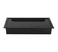 Sorandy Boîte à Trous pour Câbles, Organisateur de Câbles de Bureau en Alliage d'aluminium, Organisateur de Bureau de Style Moderne avec Résistance, Idéal pour Le d'ordinateur et Le, Noir