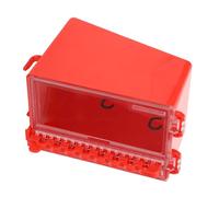 Sorandy Boîte de Consignation, Station de clé Murale à 8 Trous, Serrure de Groupe à Montage Mural Portable avec Panneau Transparent et 6 Crochets Intérieurs et 2 Extérieurs pour Usines