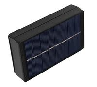 Sorandy Boîtier de Chargeur de Panneau Solaire Noir Portable pour le Chargement de Piles AA/AAA, Léger et Pratique pour les Activités de Plein Air, Matériau PVC