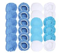 Sorandy Bonnet de Polissage 6" en Microfibre Non Tissée pour Tampons de Polissage en Coton pour Voitures - Lot de 24 Haute élasticité pour Voiture, Moto, Bateau
