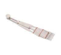 Sorandy Boussole Diviseuse pour Artisans du Cuir, Distance égale en Acier Inoxydable |Marquage de Précision, Outil d'espacement des Trous, Boussole à Aile Réglable, Diviseur Mécanique (7 Dents avec