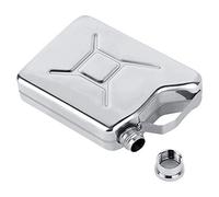 Sorandy Bouteille de Vin Portative en Acier Inoxydable de 5 Oz, Bon Effet d'étanchéité, Légère, Adaptée au Camping, à la Pêche, Bouteille de Poche pour Liqueur de Pique-nique