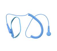 Sorandy Bracelet de Poignet ESD, Haute Performance, Résistant à l'électricité Statique, pour Travaux électroniques, pour Technicien/ingénieur, PU + Acier Inoxydable (BLUE)