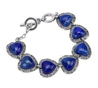 Sorandy Bracelet en Pierre en Forme de Cœur, Charme en Cristal Naturel | Conception portable, décoration polyvalente pour femmes, adaptée à un usage quotidien, aux voyages