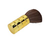 Sorandy Brosse Plumeau pour Barbier, Douce et Confortable pour Nettoyer les Cheveux des Invités, Accessoire Professionnel doré 4,5 X 15 Cm (GOLD)