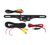 Sorandy Caméra de Plaque D'immatriculation à Vision Nocturne, Grand Angle 140 °, LED de Secours Inversée, étanche pour Le Stationnement et la sécurité, Installation Compacte