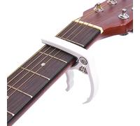 Sorandy Capodastre de Guitare 4~6 Cordes avec Outil de Retrait pour Guitare et ukulélé, Léger Blanc Jaune, Facile à Transporter, 1 unité (K73 blanc)