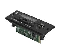 Sorandy Carte de Décodage Bluetooth Universelle avec Module de Décodeur MP3 pour Appels Mains Libres, Carte de Lecteur de Musique USB/SD/FM/AUX pour Système DIY, 92 X 35 X 29 Mm (Black)