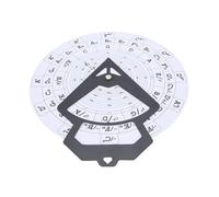 Sorandy Cercle des Cinquièmes Roue, 30 Cm de Diamètre à Suspendre au Mur, Roue D'Accords en PVC, Outil D'apprentissage de la Mélodie avec Tableau des Accords de Guitare pour (RMT-A10W (Blanc))
