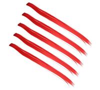 Sorandy Clamp/Holder de Postiche Droit coloré Pratique Facile à Peigner pour Accessoire de Cheveux de Cosplay de Fête 5 Pièces Postiche à Clipser (rouge)