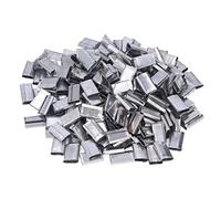 Sorandy Clips de Cerclage en Feuille de Fer, 1 Kg, 260 Pièces, Joints de Cerclage Robustes pour Ceinture d'emballage en PP de 12 à 16 Mm, Maintien Solide pour des Charges Lourdes jusqu'à 50 Kg