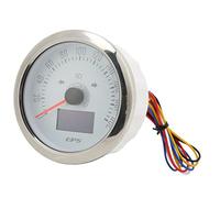 Sorandy Compteur de Vitesse GPS avec Rétroéclairage Réglable à 7 Couleurs pour Voiture, Camping-car, Bateau, Jauge de Vitesse en Acier Inoxydable Durable pour Compteur Kilométrique de Bateau, de