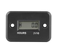 Sorandy Compteur Horaire Numérique Inductif, Résistant à L'eau, Haute Performance, pour Moteur à, Tondeuse à Gazon, ATV UTV, 5,4x3,8 Cm