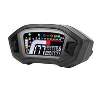 Sorandy Compteur Kilométrique LCD de Moto, Jauge de Vitesse pour Modèles Universels, Compteur de Vitesse ABS de Haute qualité pour Accessoires de Moto Noir