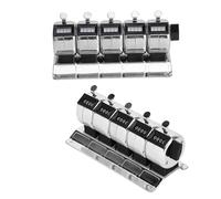 Sorandy Compteur Mécanique à Manuel à 4 Chiffres en Acier Inoxydable pour L'inventaire de L'entrepôt, Compteur de Comptage en Métal pour les Statistiques D'usine