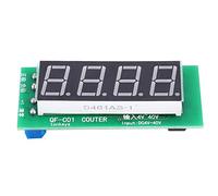 Sorandy Compteur pour Panneaux de Commande, 4 Chiffres | Mémoire de mise hors tension, DC 4 V à 40 V, affichage du compteur 0 à 9999