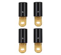 Sorandy Connecteur de Borne de Soudage CT-40FA coudé à 45 Degrés | Cosse à Souder en Laiton, Matériaux ABS et Laiton, Réglage de la polarité, Ajustement Lenco LC-40 et LC-40HD, Deux Clés