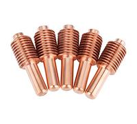Sorandy Consommables de Découpe, électrodes en Cuivre et Tellure pour Machine Acier au Carbone, Aluminium et Cuivre, 5 Pièces
