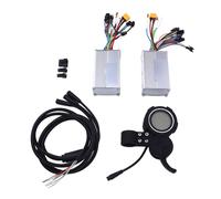 Sorandy Contrôleur de Moteur à Vélo électrique, 48V 25A 1200W, Kit de Contrôleur à Double Entraînement, Moteur sans Balais Avant et Arrière-Conte