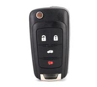 Sorandy Coque de e Voiture Durable, Couvercle Rabattable à 4 Boutons pour clé Télécommande Camaro 2010 - 2013, Matériau ABS Noir