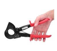 Sorandy Coupe-câble à Cliquet HS-325A, Outil de Coupe Durable et Solide pour Câbles en Cuivre et Aluminium de 240 ², adapté aux électriciens et Mécaniciens, Noir/rouge (HS-325A)