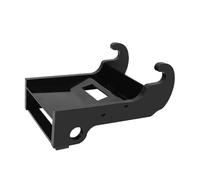Sorandy Coupleur Rapide Bracket, Excavator Bucket Mount Attachement, MN Steel, Finition en Revêtement Noir, Coupleur pour E Série E Mini Excavator Accessoires, CNC Cut Design