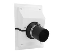 Sorandy Couvercle de Pénétration Murale CVC, Kit de Couverture de Jeu de Lignes, Manchon Mural pour Mini Pompe à Chaleur Split AC, Idéal pour Les Ensembles de Lignes CVC et Les Installations (White)