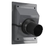 Sorandy Couvercle de Pénétration Murale CVC, Kit de Couverture de Jeu de Lignes, Manchon Mural pour Mini Pompe à Chaleur Split AC, Idéal pour Les Ensembles de Lignes CVC et Les Installations (Grey)