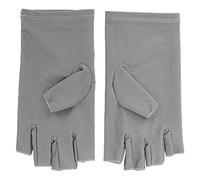 Sorandy de Manucure Professionnels en Fibre de Coton et Gel pour Lampe à Ongles, Demi-doigt pour un Savoir-faire détaillé pour la Maison, le Salon de Manucure (GREY)