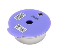 Sorandy Dosette de café Réutilisable, Tasse à Capsules Rechargeable, Filtre à café en Acier Inoxydable pour Série Happy avec Brosse à Cuillère Facile à Nettoyer (200ML)