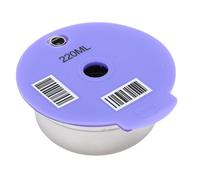 Sorandy Dosette de café Réutilisable, Tasse à Capsules Rechargeable, Filtre à café en Acier Inoxydable pour Série Happy avec Brosse à Cuillère Facile à Nettoyer (220ML)