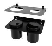 Sorandy Double Support d'entonnoir à Huile, Support d'entonnoir Mural avec 2 Gobelets Amovibles, de Stockage 'Huile Polyvalent pour Garage, Ateliers de Réparation, Courses et Remorques