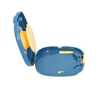 Sorandy Enrouleur de Câble Portable avec Conception Rotative pour Un Rangement Efficace du Cordon au Bureau à Domicile, Matériau PP Durable, Bleu et Jaune, 6,9 X 1,5 Cm